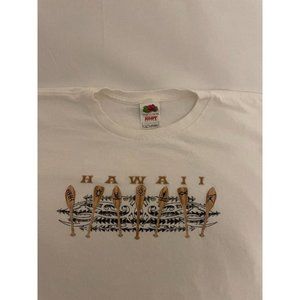 Hawaii T-Shirt White, Large